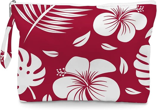 IAXIC Wet Dry Bag, Wet Bag for Swimsuit, Diaper Sunscreen Large Zipper Pouch Waterproof Pouch, Beach Bags for Women, Petal Pattern, Gifts for Ladies Girls Friends Colleagues and Sisters