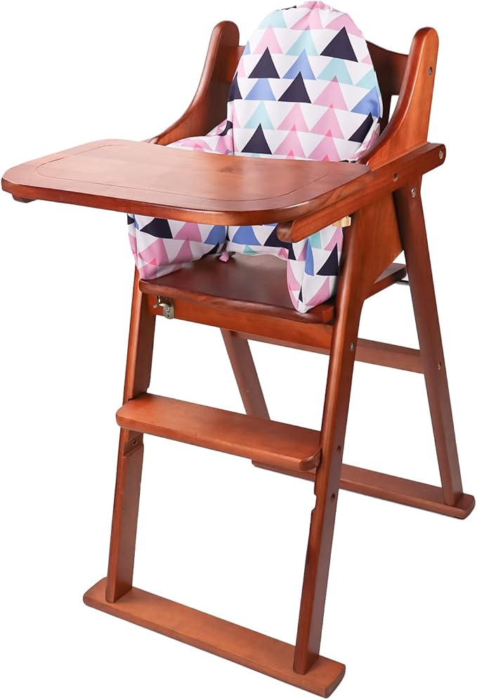 IKEA Antilop Highchair Cushion, Inflatable Cover Pad - More Comfortable Sitting (Colorful Triangle)