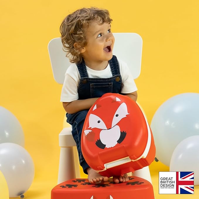 My Carry Potty - Fox Travel Potty, Award-Winning Portable Toddler Toilet Seat for Kids to Take Everywhere