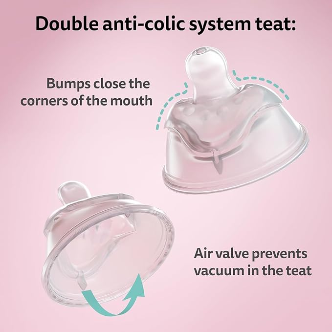 Batman DC Comics - Herobility Double Anti-Colic Baby Bottle – 12 fl oz /340ml with Large Size Teats - Bundle
