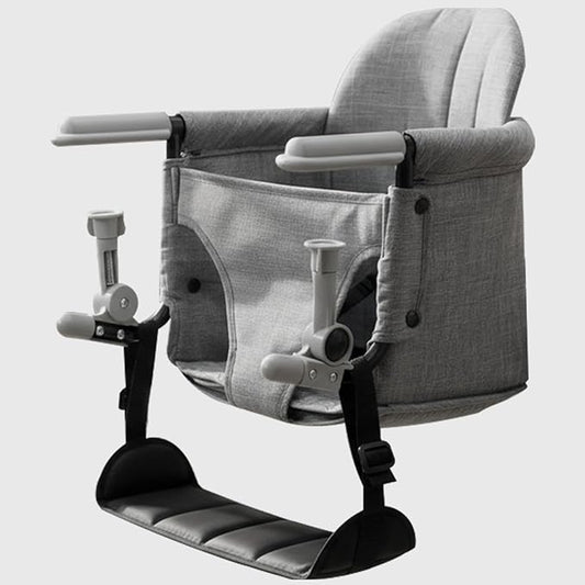 Lvvbaby Hook On High Chair Portable Baby High Chair-Foldable Convertible for Travel & Home,Clamp-On High-on Chair with Footrest, 3-Point Safety Harness Lightweight 4.3lbs