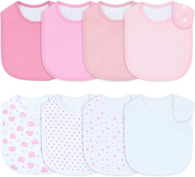Waterproof Baby Bibs for Boys & Girls Soft and Absorbent Bandana Drool Bibs Set for Infant Newborn 0-12 Months
