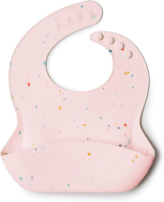 Loulou Lollipop Soft, Waterproof Silicone Feeding Bib for Babies and Toddlers