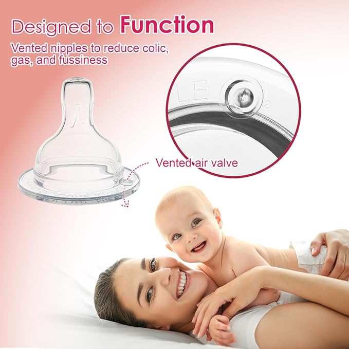 Nenesupply Feeding and Storage Bottles Collection for Spectra S1 S2 Motif Luna Breast Pumps 2 pc 4.7oz 140ml with Sealing Disc Anti Colic Feeding Breastmilk Storage Replace Spectra Bottles