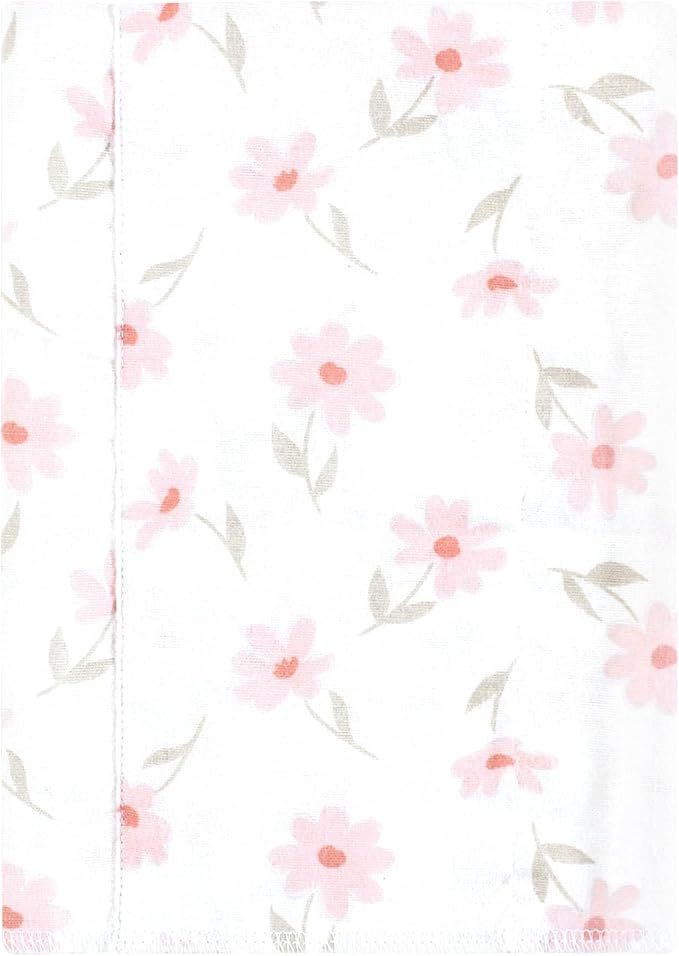 Luvable Friends Hudson Baby Flannel Burp Cloths 7pk, Sweet Honeycomb Pink