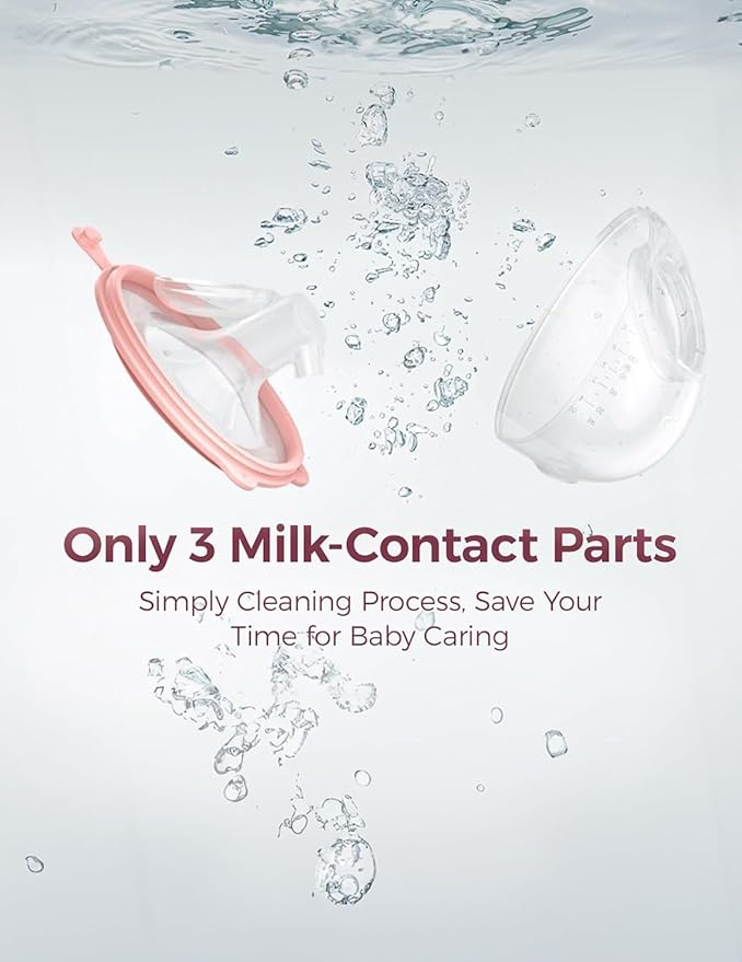 Momcozy V1 Pro Wearable Breast Pump, Hospital-Grade Pocket Primary Pump, Hands-Free Portable Pump with Lightweight Visible Cups for Real Milk Removal