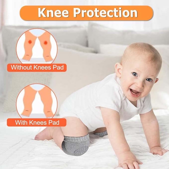 Baby Head Protector & Knee Pads for Crawling, Toddlers Head Safety Pad Adjustable Backpack, Baby Back Protection for Walking & Crawling, Cute Lion