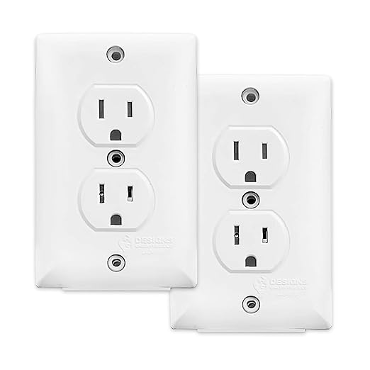 Child Safety Outlet Cover- Baby Proof Electrical Socket Protector for Kids - Smart Outlet Protector with Alarm & Vibration - Alert Parents Instantly - Stop it Socket (2 Pack)