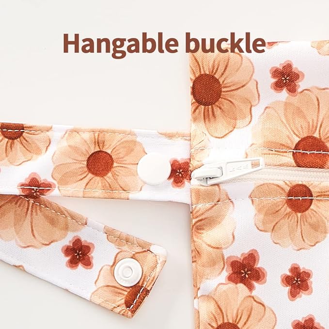 Happy Flute 3 Set Wet Bag Storage Bag Waterproof Washable Travel Bags, Beach, Pool, Gym Bag for Swimsuits & Wet Clothes(Flower)