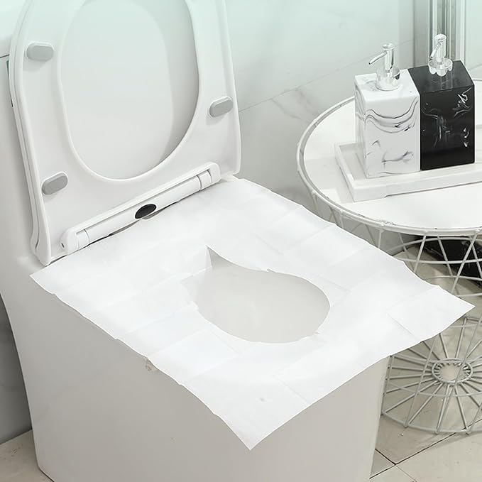 10PcsToilet Seat Covers Disposables Flushable Travel Disposables Toilet Seat Covers for Kids Potty Training Camping