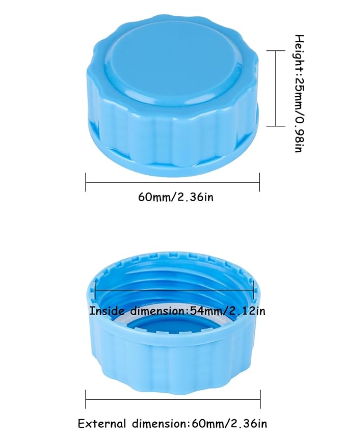 Travel and Storage Bottle Caps Compatible with Avent Baby Bottles, Bottle Lids Replacement, 8 Count, Blue