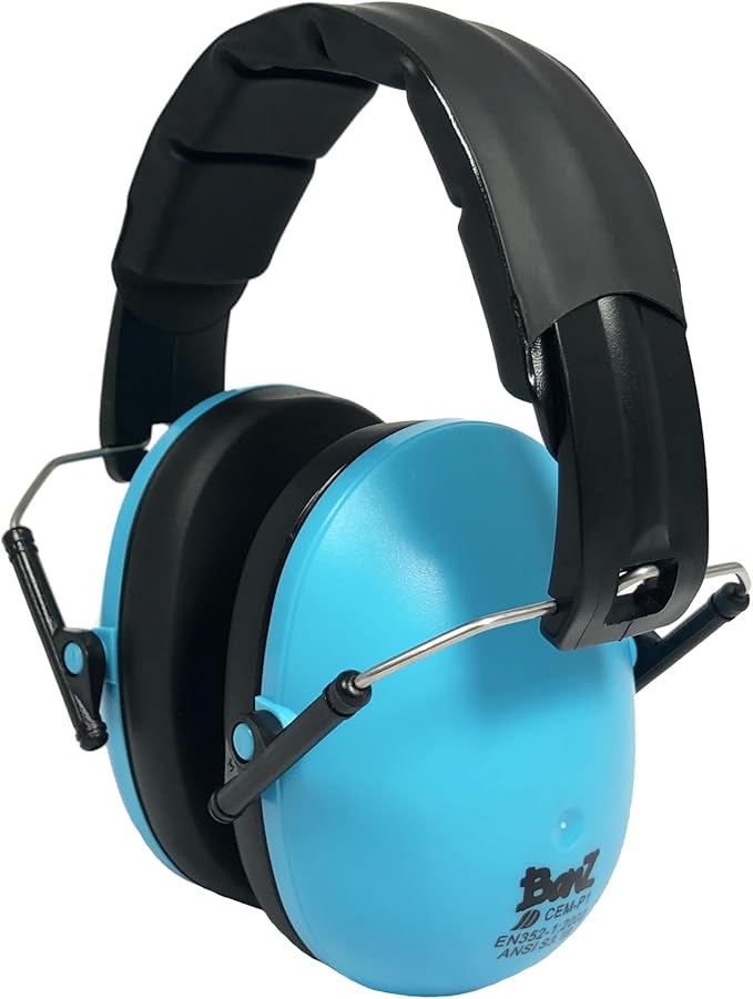 BANZ Kidz Earmuffs 2 Years & Older - Loud Noise Cancelling Kids Headphones & Toddler Ear Muffs, Size Adjustable