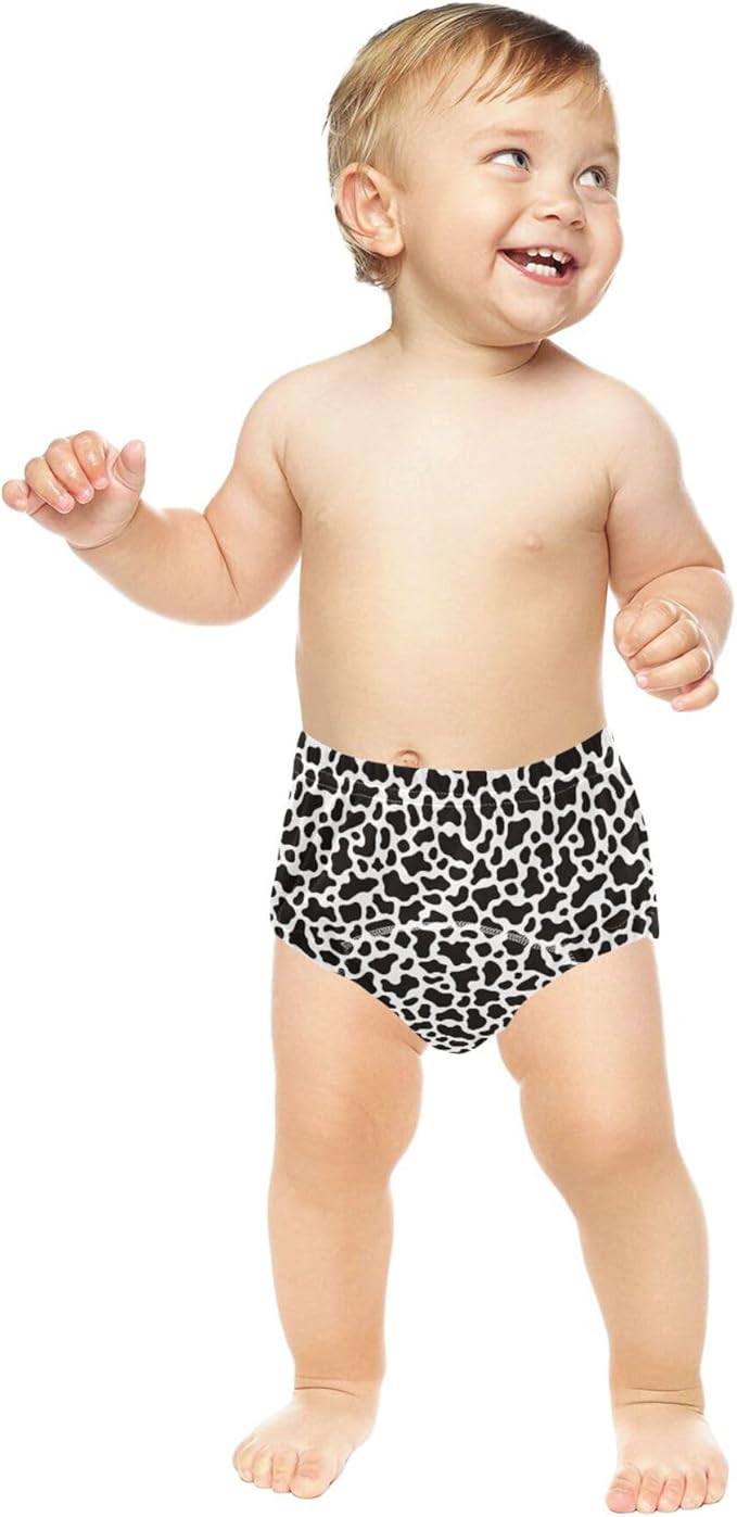 Baby Boys Toilet Training Pants Reusable Sleep Underwear for Toddler Girls 5T Simple Cow Print Pattern