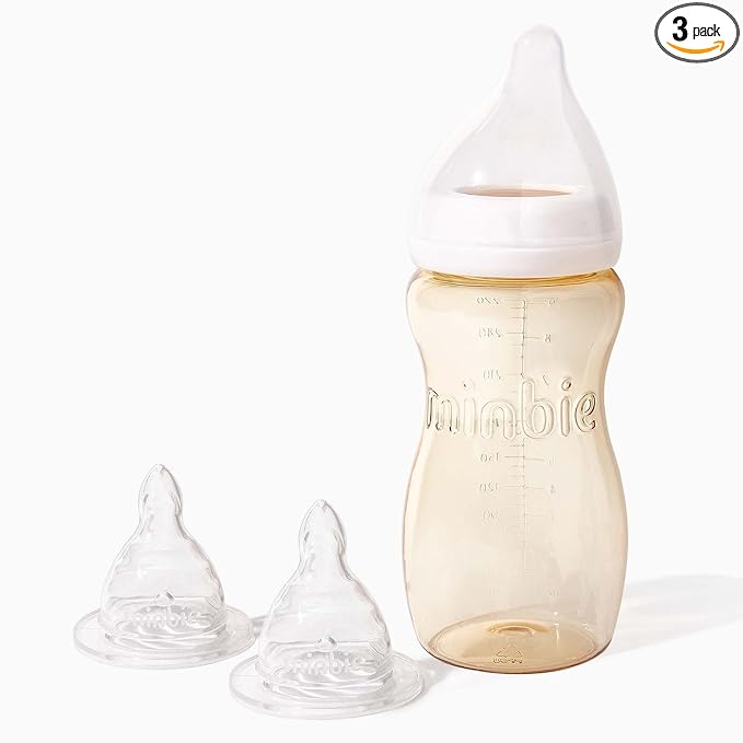 Minbie 6 Months + Breastfeeding Baby Bottle - Anti Colic & Reflux, BPA Free PPSU