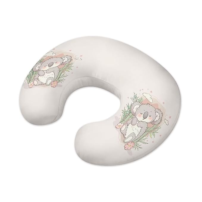 Cute Koala Baby Nursing Pillow Cover Ultra Soft Comfortable Newborn Nursing Pillow Case Baby Essentials