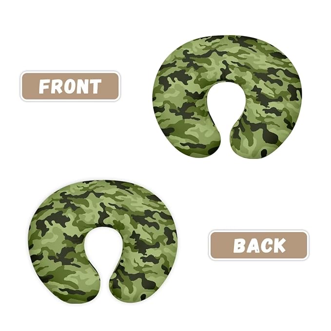 Camo Baby Nursing Pillow Cover for Bottle Feeding, Soft Breastfeeding Pillow Slipcover Easy to Clean Breathable Pillow Cover for Infant Snug