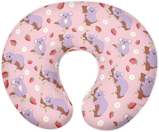 Koala Nursing Pillow Covers for U-Shaped Breastfeeding Pillow Cowhide Nursing Pillow Case Slipcover Hidden Zipper Design Soft and Skin-Friendly