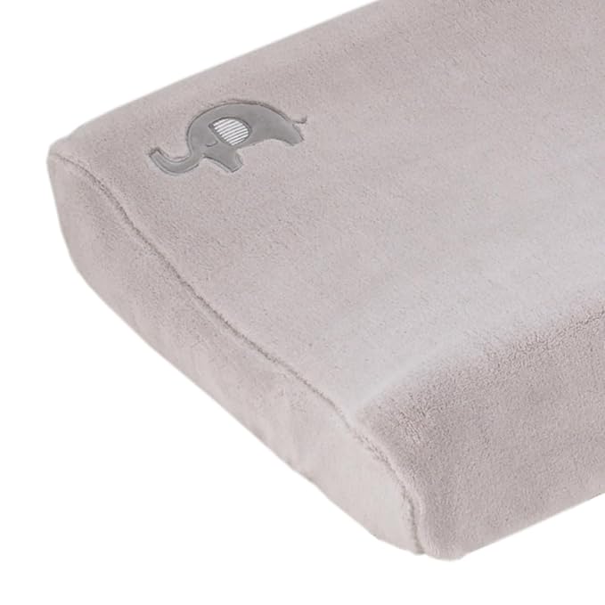 Little Love by NoJo Dream Big Little Elephant Grey Super Soft Changing Pad Cover