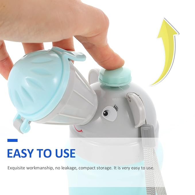 Healifty Portable Kids Car Urinal for Boys Lightweight Travel Potty Bottle Emergency Outdoor Toddler Urinating Container 4.72X3.14X8.66 Inch