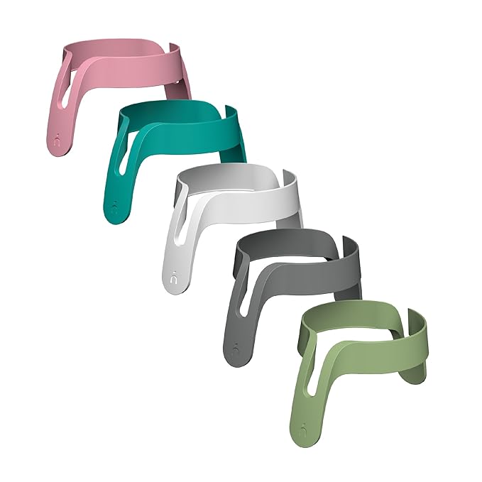 Nanobebe Flexy Bottle Handles, Easy-Grip Ergonomic Handles, Transitional Sippy Cup Handles 2-Pack, White