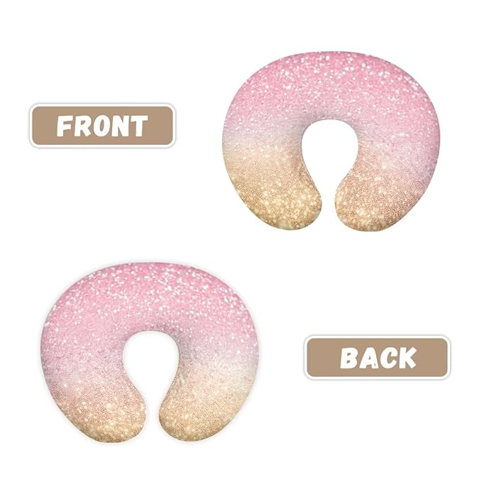 Nursing Pillow Covers, Soft & Cute Covers for Breastfeeding Pillows, Slipcovers for Newborn Baby Boys & Girls, Pink Gradient