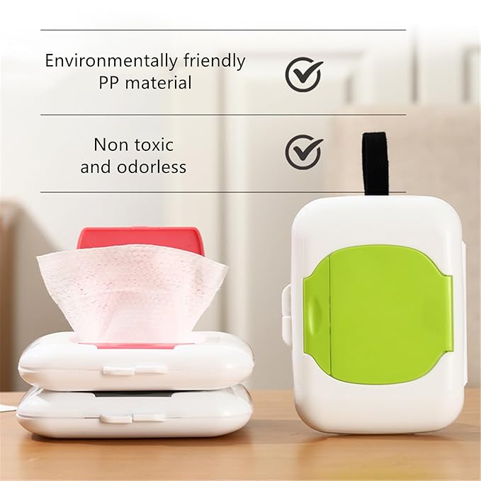 Wipes Dispensers Travel Wipes Case Refillable Wipe Holder Reusable Travel Wet Wipe Pouch Hanging Wet Wipe Container Indoor Outdoor Wipe Box