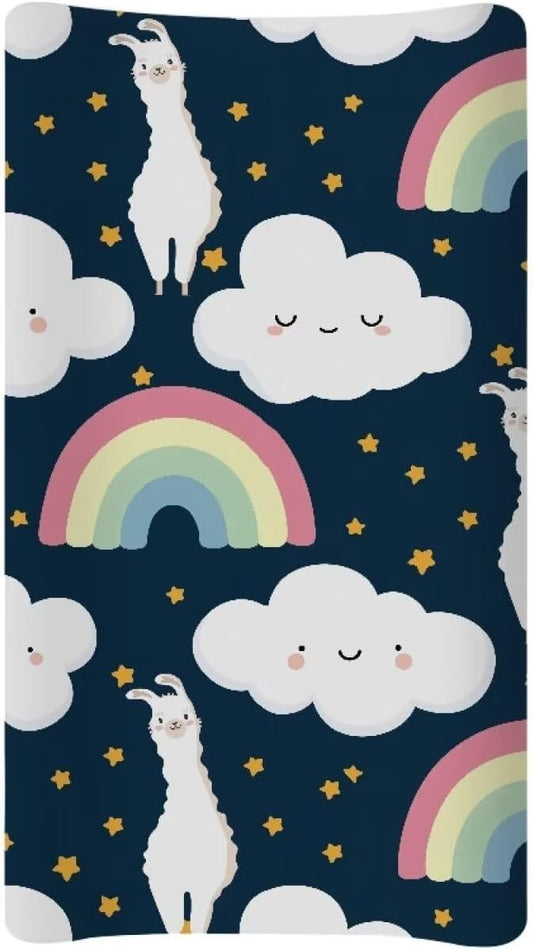 Alpaca Changing Pad Cover Waterproof Breathable Sheet Crib Mat Lightweight Diaper Changing Cover Soft Universal Tray Table Mat Infant/Toddler