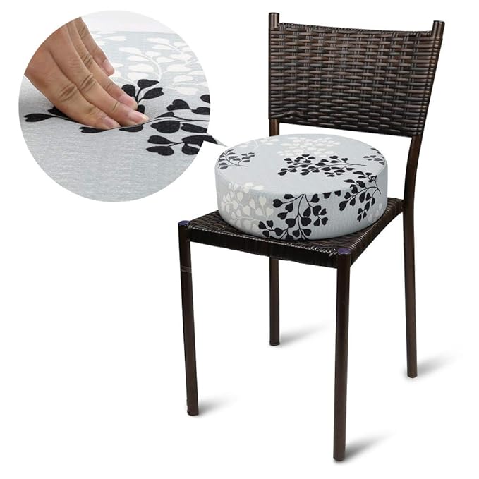Zicac Kids' Anti-Slip Chair Booster Seat - High Chair Dining Seat Pad Dismountable Round Booster Seat Cushion (Dark Gray)