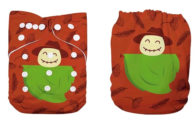 Pocket Cloth Diaper Nappy Reusable Washable Halloween Holiday Gift (Ghost)