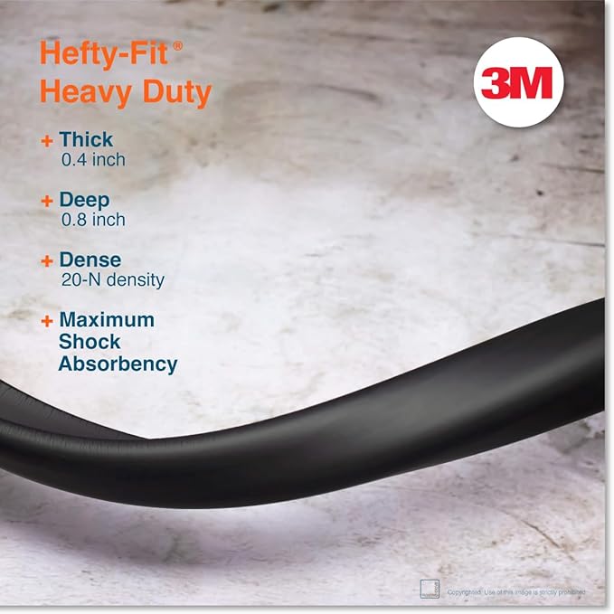Roving Cove HeftyFit Edge Protector for Baby Proofing (6ft Large Edge Only), Heavy-Duty Soft Rubber Foam Furniture Edge Bumper Guards, Desk Edge Cushion, Wall Corner Covers, 3M Adhesive, Onyx Black