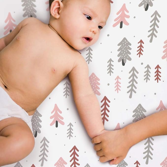 Stretch Fitted Bassinet Sheet Set BROLEX 2 Pack Cradle Sheets for Bassinet Pad/Mattress,Unisex Boys Girls,Ultra Soft,Jungle Animals