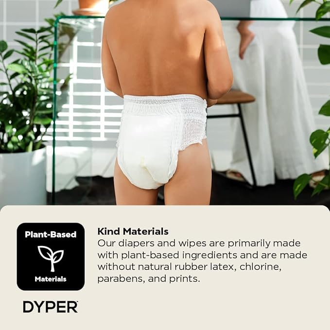 DYPER Toddler Potty Training Pants Girls & Boys, Honest Ingredients, Day & Overnight, Made with Plant-Based* Materials, Hypoallergenic for Sensitive Skin, Unscented (Size 4T-5T, 22, Count)