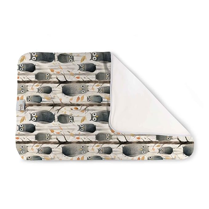 Kanga Care Reusable Absorbent & Waterproof Changing Pad 24" x 15" - Hoot