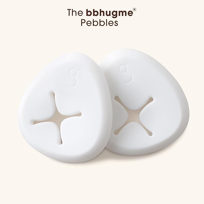 bbhugme Extra Replacement 100% BPA-Free Silicone Pebbles for Pregnancy or Nursing Pillow, Vanilla