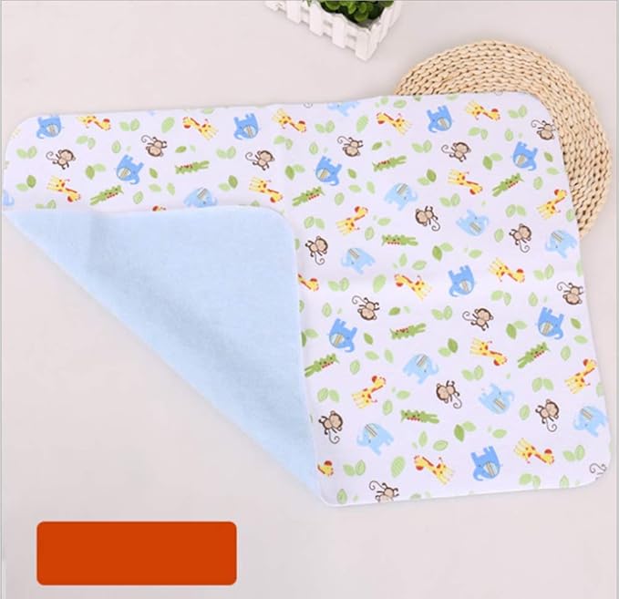 4pcs Pack Monvecle Baby Infant Cotton Waterproof Changing Pads Washable Resuable Diapers Liners Mats Small 18"x12"