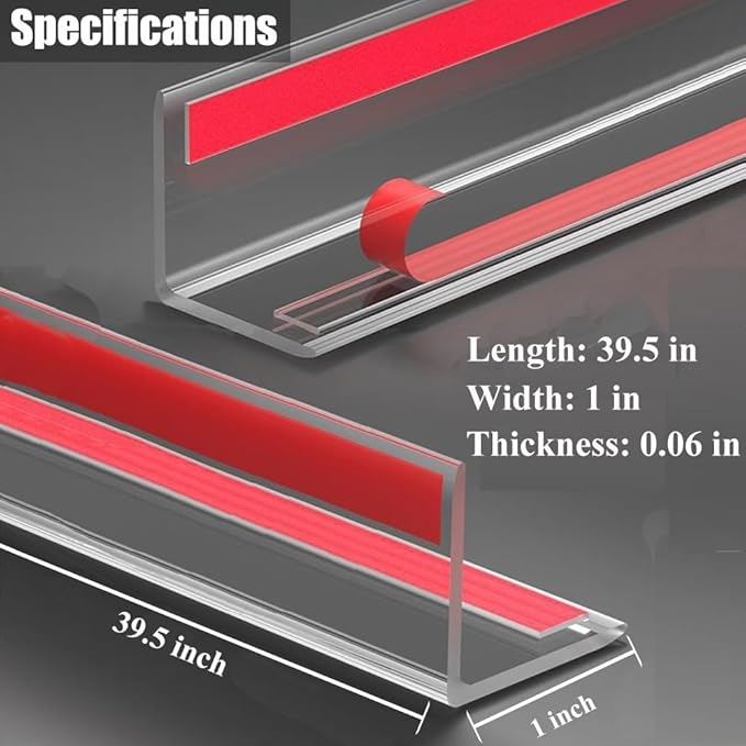Clear Self-Adhesive Wall Corner Guards Walls Edge Protector & Corner Protectors for Wall, Furniture Corner, Door Easy to Install for Baby (10, 1in x 39.5in)