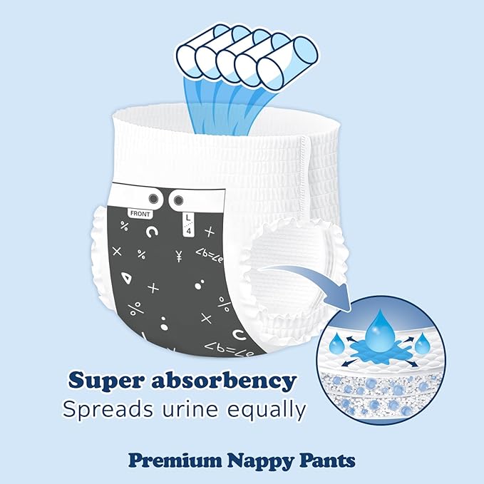 Minime Baby Training Pants - Size 2T-3T (20-34 lbs), 66 Count, Premium Hypoallergenic Training Underwear, Fragrance Free Disposable Baby Diaper Pants