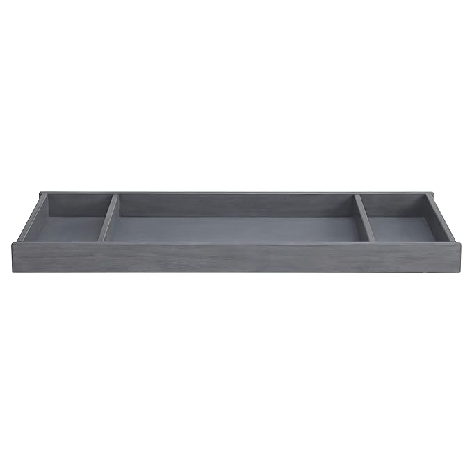Soho Baby 49065570 Ellison Premium Changing Topper for 6-Drawer Dresser, Wire Brush Ash Gray Finish