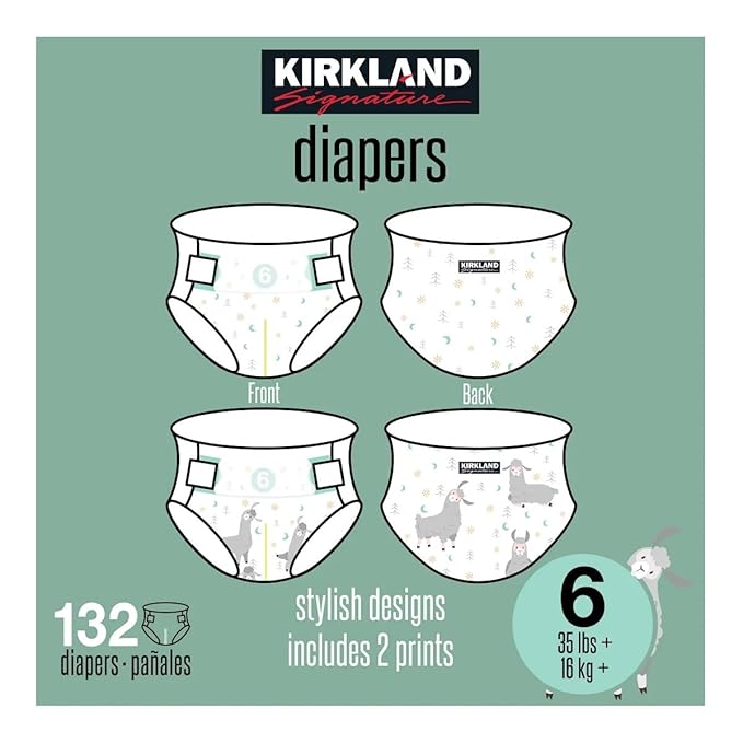 Kirkland Signature Diapers, Size 6 (132 Count)