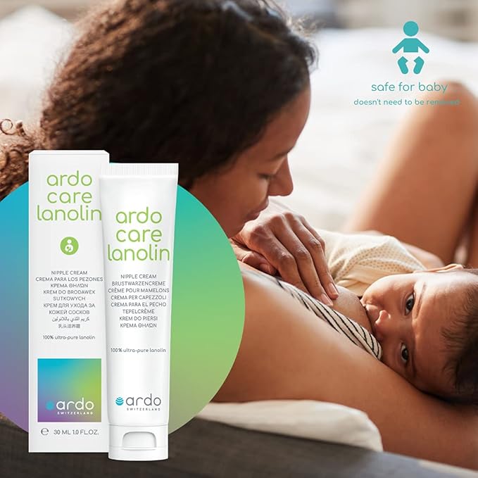 Ardo Care Lanolin Nipple Cream (30ml/1 fl.oz) - from Europe, 100% Pure Lanolin for Breastfeeding Moms, Provides Quick Soothing Relief for Sore Nipples, 30ml (1 fl.oz)