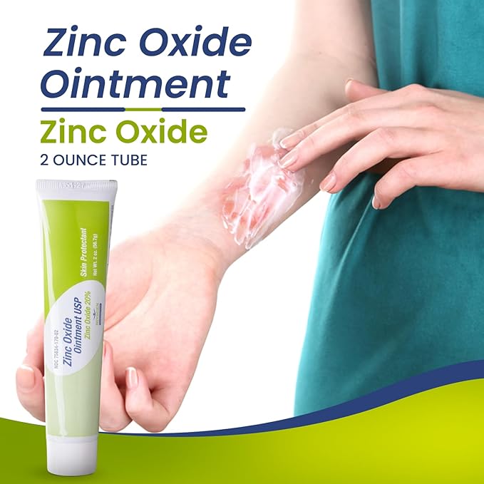 Nivagen Zinc Oxide Ointment USP 20% | For Diaper Rash, Chafed Skin, Protects From Wetness, Relief From Poison Ivy, Poison Oak, & Poison Sumac | 2oz Tube Of Zinc Oxide