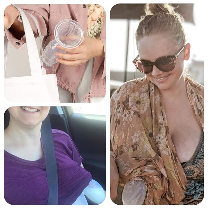Haakaa Silicone Breast Pump with Suction Base and Flower Stopper 100% Food Grade Silicone BPA PVC and Phthalate Free (4oz/100ml) (Orange)