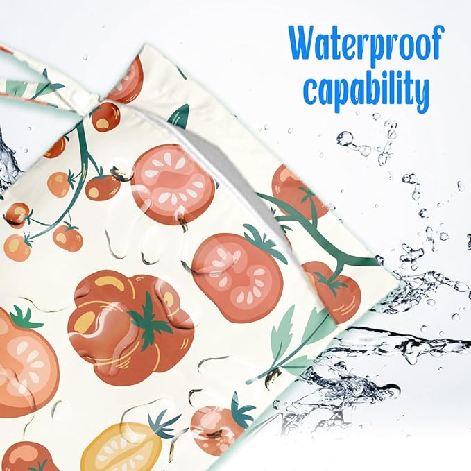 Wet Dry Wet Bag for Swimsuit Towel Baby Travel Cloth Diapers Beach Gym Toiletries Makeup Storage Bag Summer Vacation Essential Holiday Summer Tomato