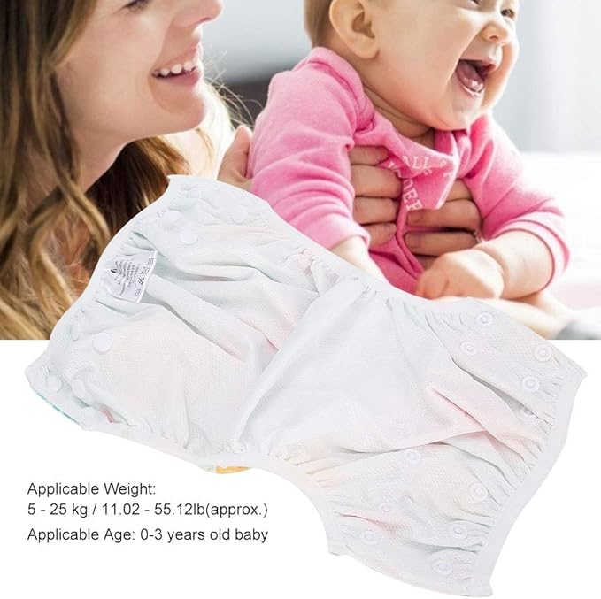 Unisex Baby Swimming Diaper, Washable Reusable Leakproof Baby Diaper (D25)