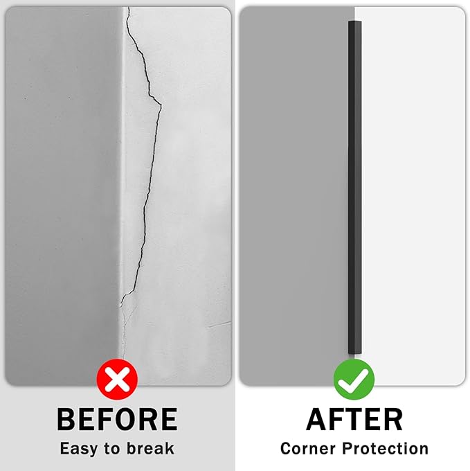 Aluminum Corner Guards L Molding Corner Guards with 90° Angle 35 X 1.6inch Stick Metal Corner Protector Molding for Wall Table Door Frame Protection and Decoration (3 Pack)