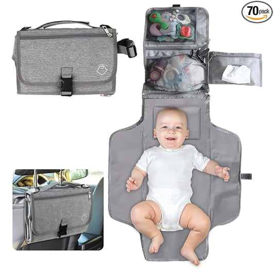 Baby Portable Diaper Changing Pad - Baby Changing Pad & Diaper Changer Travel Bag