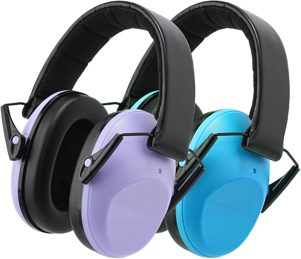Noise Canceling Headphones for Kids 2PACK, 25-31NR Noise Reduction Earmuffs for Fireworks, Autism