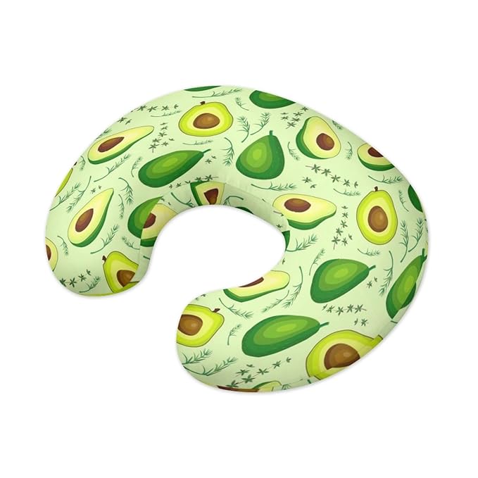 Forchrinse Green Avocado Nursing Pillow Cover for Girls Princess Nursing Pillow Slipcover for Breastfeeding Moms,Easy to Care