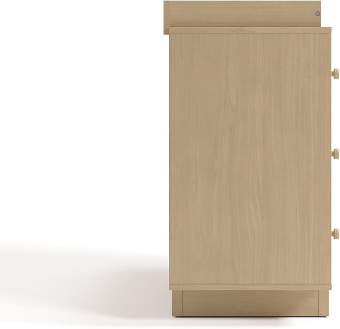 Storkcraft Texas 3 Drawer Chest with Removable Changing Table Topper (Driftwood) – GREENGUARD Gold Certified Baby Dresser, Interlocking Drawer System for Nursery & Kids’ Bedroom Dresser