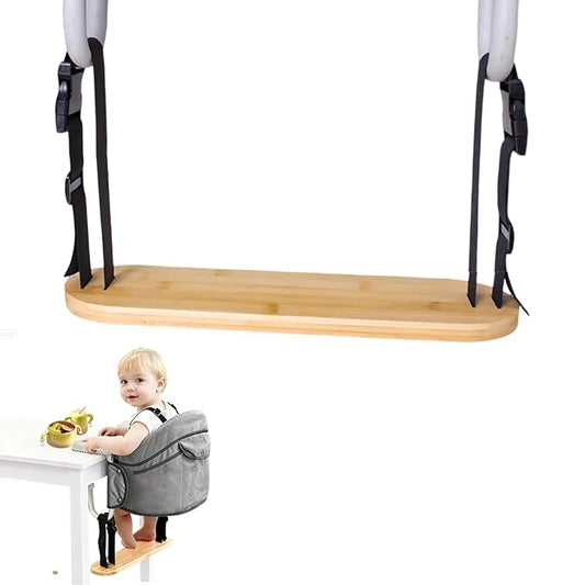 Baby Footrest Compatible with Inglesina Foot Rest：0.6inches Thick Sturdy Adjustable Bamboo Foot Rest Fit for Hook On High Chairs for Fast Table Chair High Chair that Attaches (Chairs Not Included)